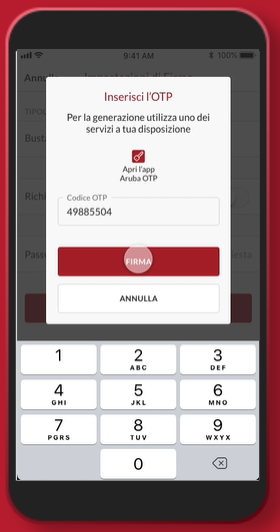 screenshot of Firma Digitale